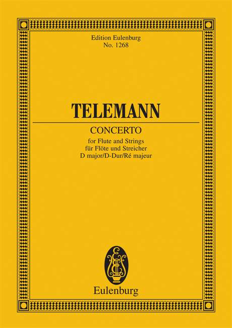 Telemann: Concerto D major (Study Score) published by Eulenburg